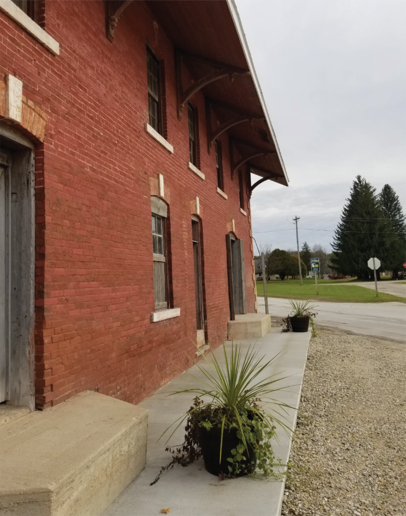 Historic brick train depot
